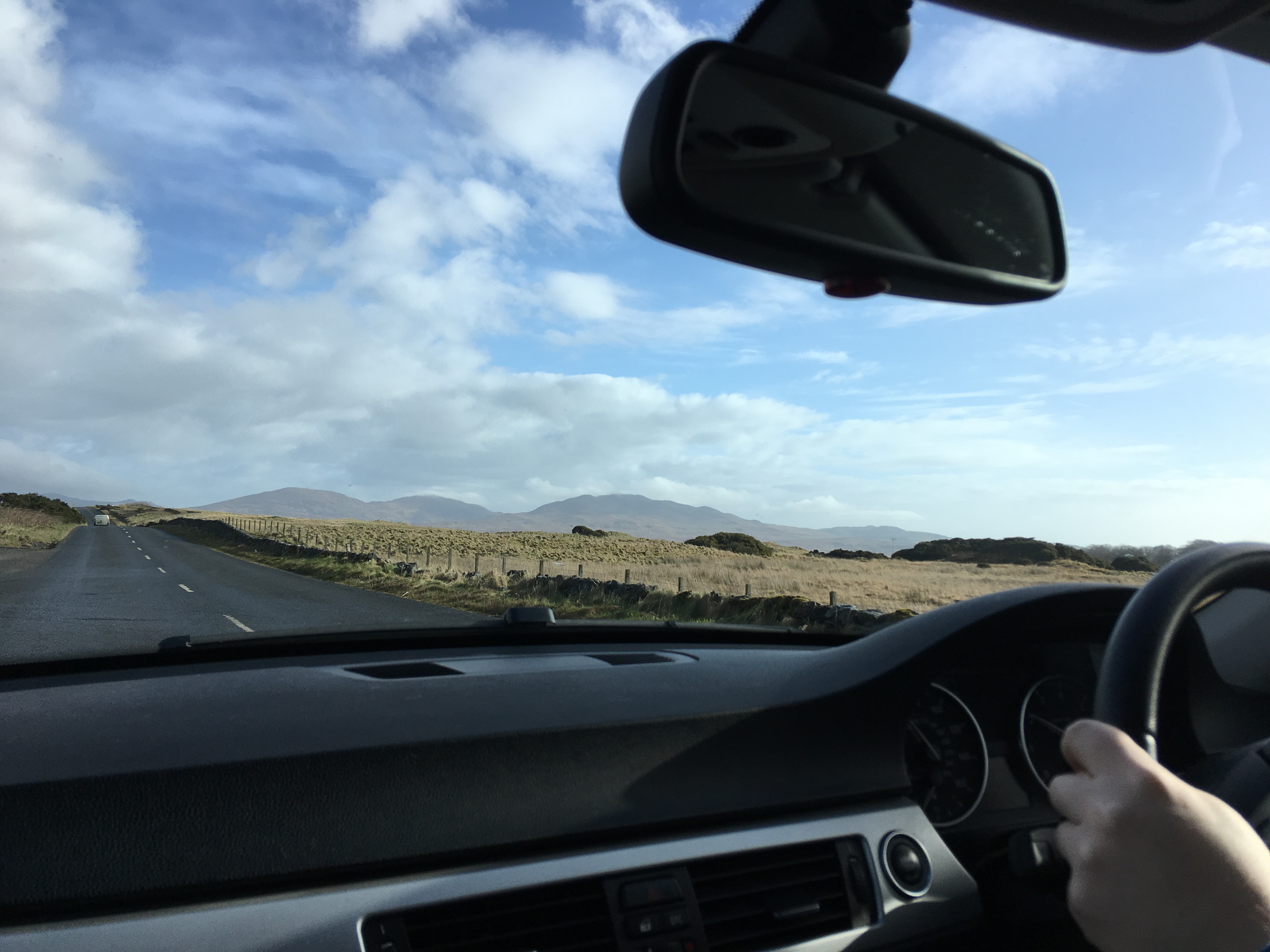 Driving on Islay.